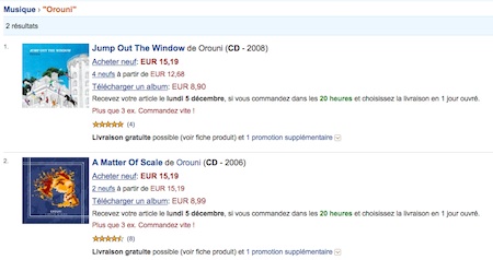 Buy Orouni records on Amazon